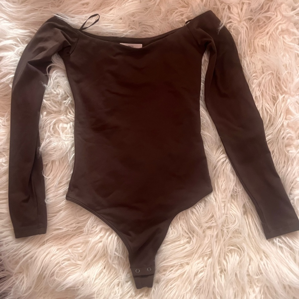 Aritzia Brown Babaton Contour Body Suit